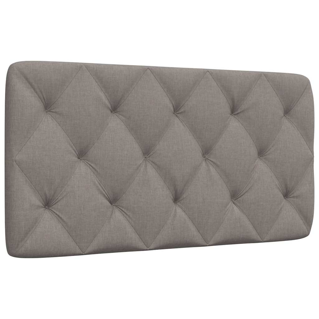 vidaXL Pernă pentru tăblie de pat, gri taupe, 100 cm, material textil