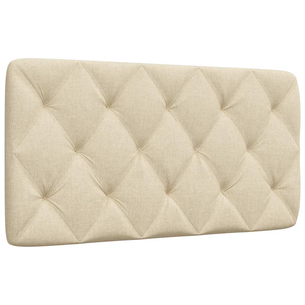 vidaXL Polštář na čelo postele krémový 100 cm textil