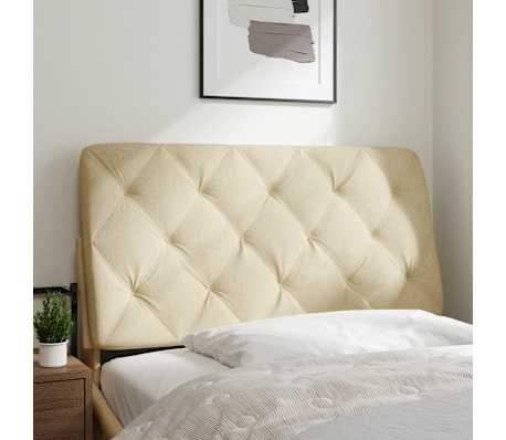 vidaXL Pernă pentru tăblie de pat, crem, 100 cm, material textil