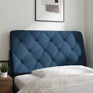 vidaXL Pernă pentru tăblie de pat, albastru, 100 cm, material textil