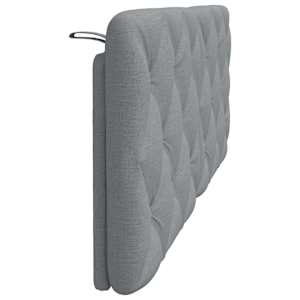 Polštář na čelo postele světle šedý 120 cm textil - obrázek 5