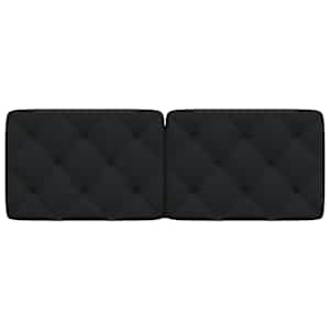 Polštář na čelo postele černý 120 cm textil - obrázek 4