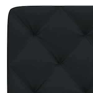 Polštář na čelo postele černý 120 cm textil - obrázek 7