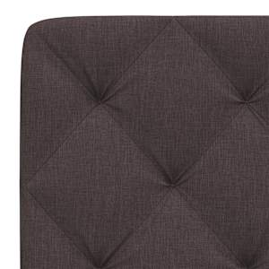 Polštář na čelo postele tmavě hnědý 120 cm textil - obrázek 7