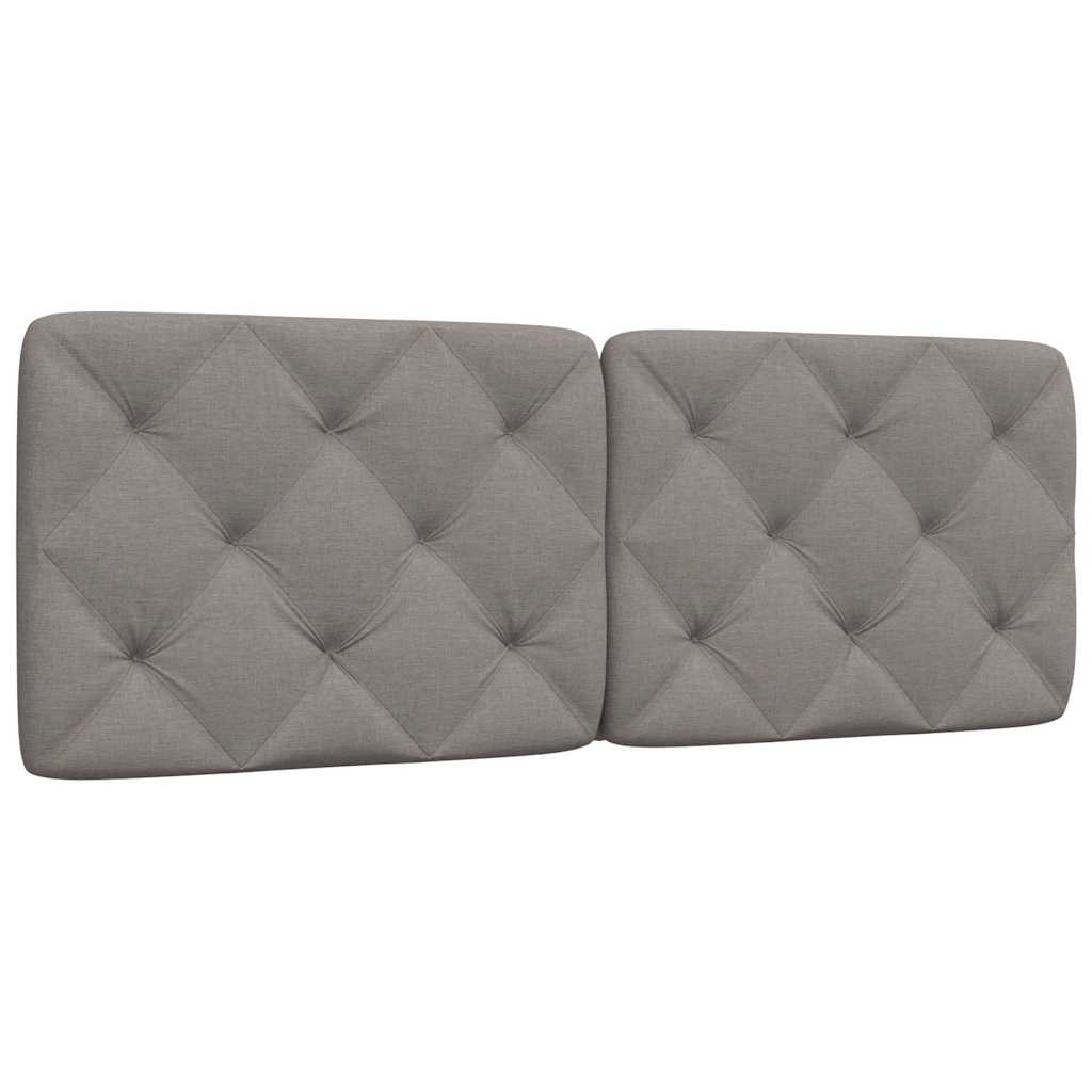 vidaXL Polštář na čelo postele taupe 120 cm textil