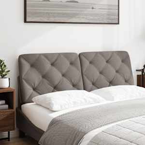 Polštář na čelo postele taupe 120 cm textil - obrázek 2