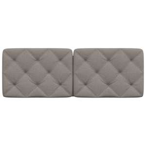Polštář na čelo postele taupe 120 cm textil - obrázek 4