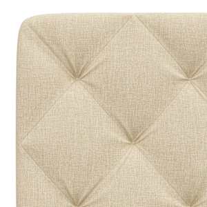 Polštář na čelo postele krémový 120 cm textil - obrázek 7