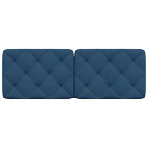 Polštář na čelo postele modrý 120 cm textil - obrázek 4