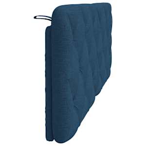 Polštář na čelo postele modrý 120 cm textil - obrázek 5