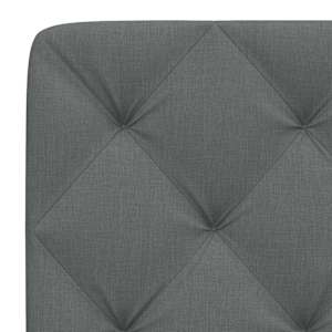 Polštář na čelo postele tmavě šedý 140 cm textil - obrázek 7