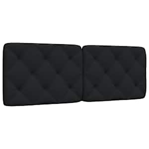 Polštář na čelo postele černý 140 cm textil - obrázek 1