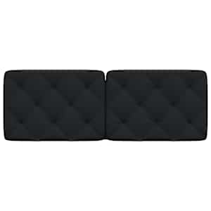Polštář na čelo postele černý 140 cm textil - obrázek 4
