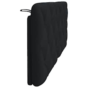 Polštář na čelo postele černý 140 cm textil - obrázek 5