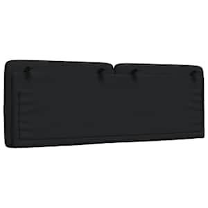 Polštář na čelo postele černý 140 cm textil - obrázek 6