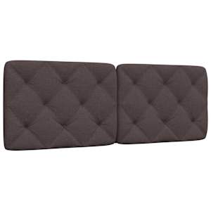 Polštář na čelo postele tmavě hnědý 140 cm textil - obrázek 1