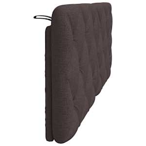 Polštář na čelo postele tmavě hnědý 140 cm textil - obrázek 5