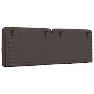 Polštář na čelo postele tmavě hnědý 140 cm textil - obrázek 6