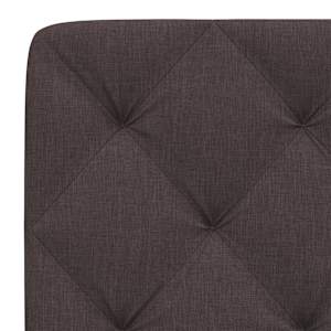 Polštář na čelo postele tmavě hnědý 140 cm textil - obrázek 7