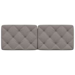 Polštář na čelo postele taupe 140 cm textil - obrázek 4