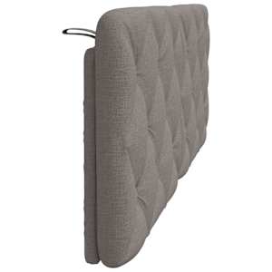 Polštář na čelo postele taupe 140 cm textil - obrázek 5