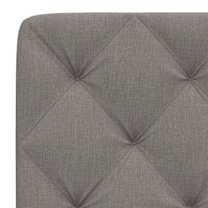 Polštář na čelo postele taupe 140 cm textil - obrázek 7