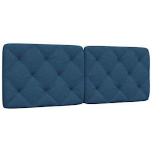 Polštář na čelo postele modrý 140 cm textil - obrázek 2