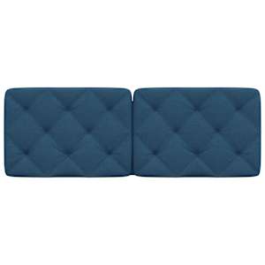 Polštář na čelo postele modrý 140 cm textil - obrázek 4