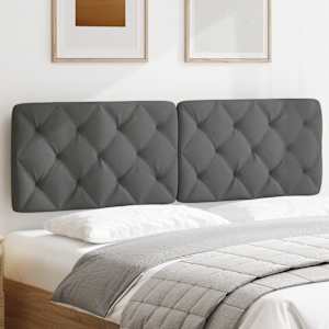 Polštář na čelo postele tmavě šedý 160 cm textil - obrázek 3