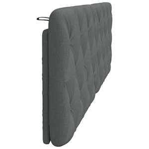 Polštář na čelo postele tmavě šedý 160 cm textil - obrázek 5
