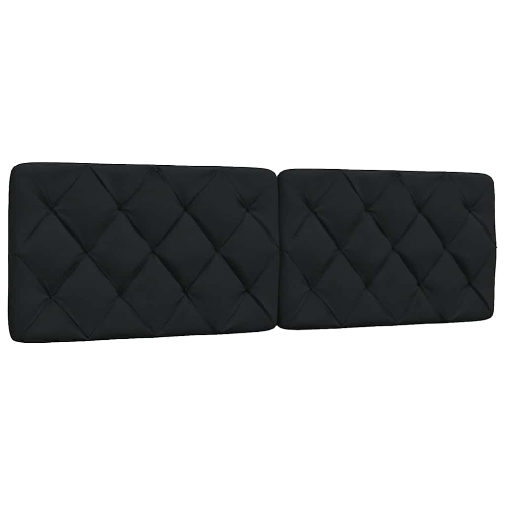 vidaXL Pernă pentru tăblie de pat, negru, 160 cm, material textil