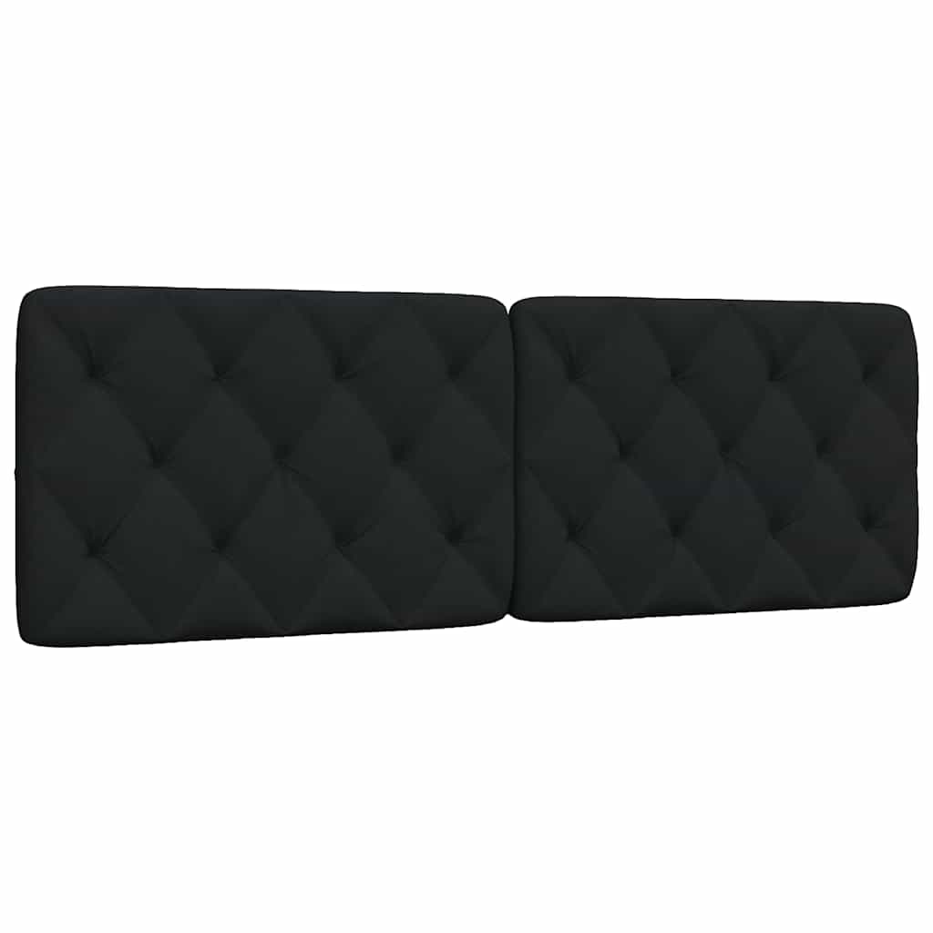 vidaXL Pernă pentru tăblie de pat, negru, 160 cm, material textil