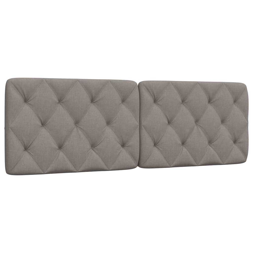 vidaXL Polštář na čelo postele taupe 160 cm textil