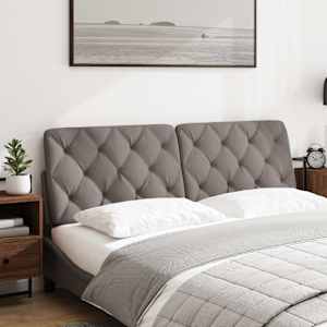 Polštář na čelo postele taupe 160 cm textil - obrázek 2