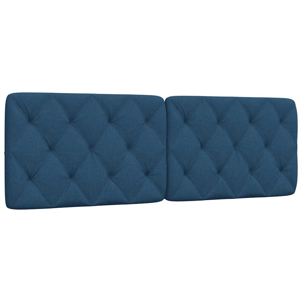 vidaXL Polštář na čelo postele modrý 160 cm textil