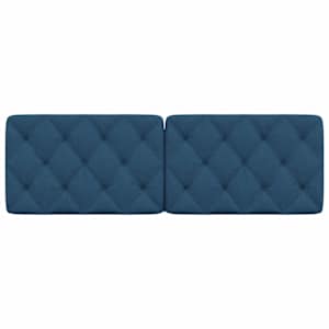 Polštář na čelo postele modrý 160 cm textil - obrázek 4