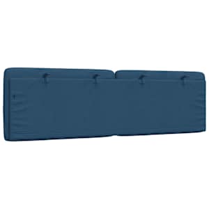 Polštář na čelo postele modrý 160 cm textil - obrázek 6