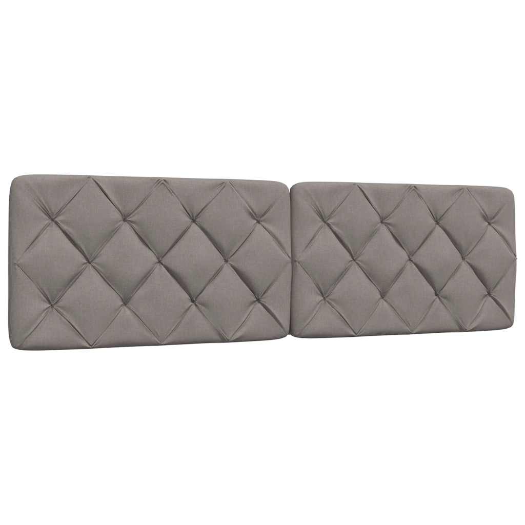 vidaXL Polštář na čelo postele taupe 180 cm textil