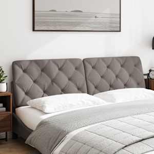 Polštář na čelo postele taupe 180 cm textil - obrázek 2