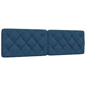 Polštář na čelo postele modrý 180 cm textil - obrázek 1