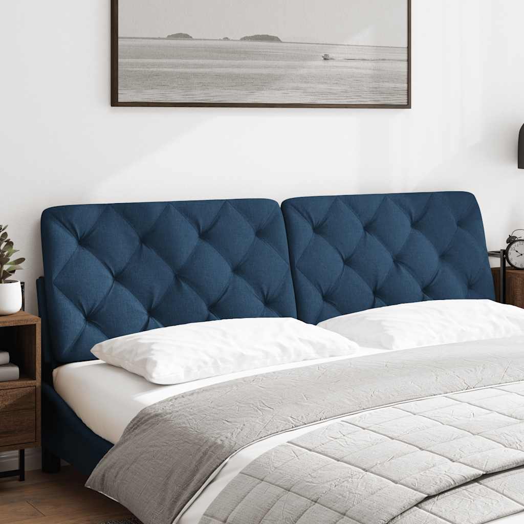 vidaXL Hoofdbordkussen 180 cm stof blauw afbeelding
