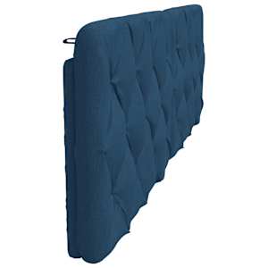 Polštář na čelo postele modrý 180 cm textil - obrázek 5
