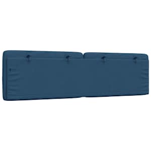 Polštář na čelo postele modrý 180 cm textil - obrázek 6