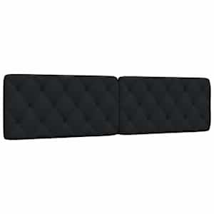 Blazina za vzglavje črna 200 cm blago