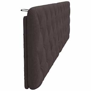 Polštář na čelo postele tmavě hnědý 200 cm textil - obrázek 5