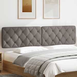 Polštář na čelo postele taupe 200 cm textil - obrázek 3