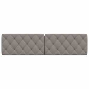 Polštář na čelo postele taupe 200 cm textil - obrázek 4