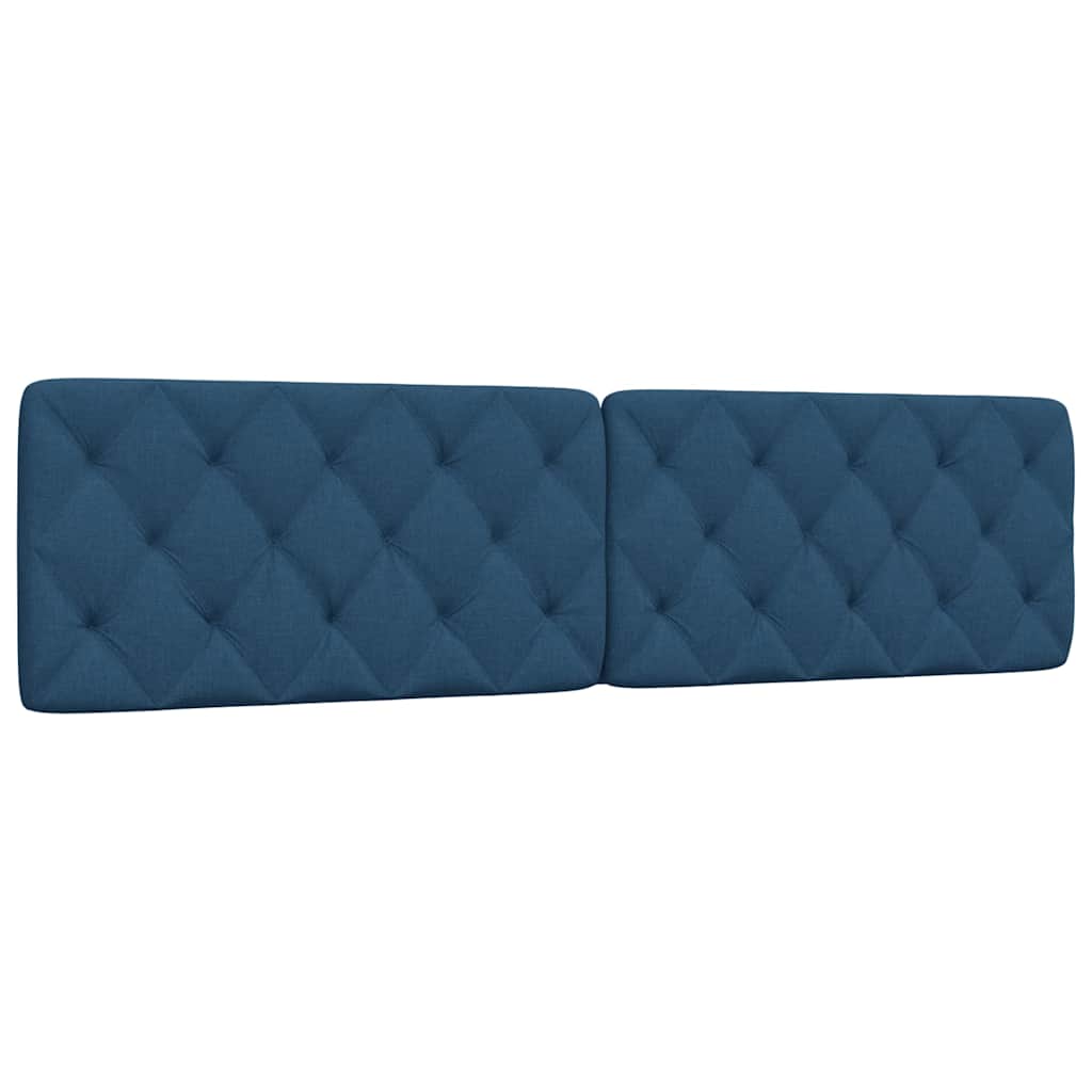 vidaXL Polštář na čelo postele modrý 200 cm textil