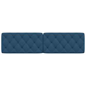 Polštář na čelo postele modrý 200 cm textil - obrázek 4