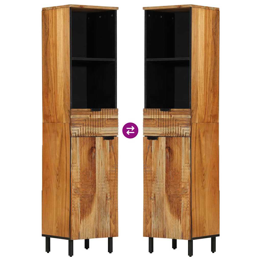 vidaXL Badezimmerschrank-Set 3 stk. Natur 38 x 33 x 160 cm – Bild 14